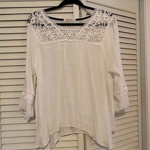 XL white shear shirt